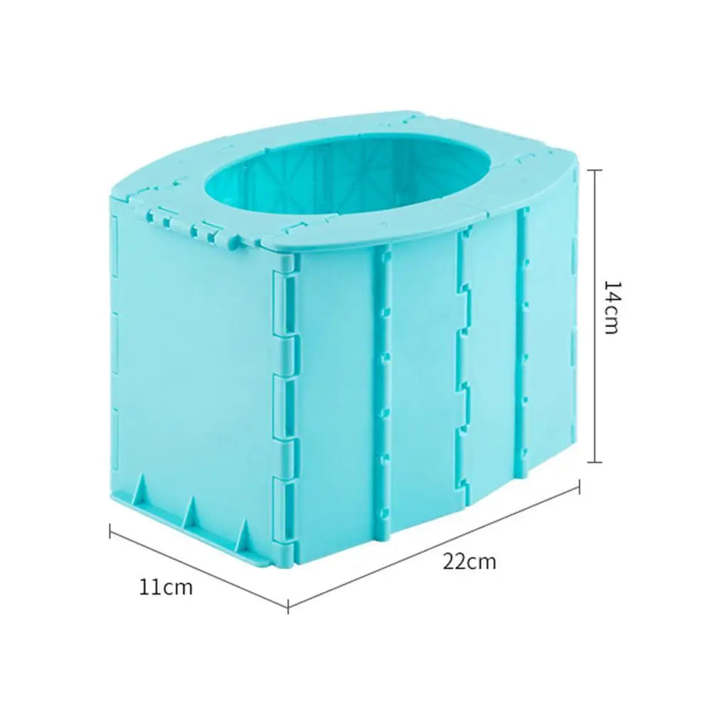 Portable Folding Toilet Commode Car Camping For Travel Bucket Camp Hiking Long Trip Outdoor Multifunction Children's Toilet