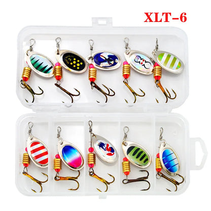 Metal Spoon Spinner Fishing Lure 16pcs