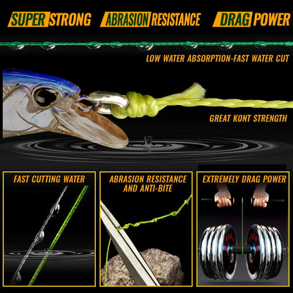 100/300M Braided PE Fishing Line