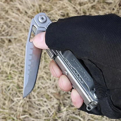 SWISS TECH 11 in 1 Mini Multitool Folding Knife EDC Outdoor Camping Survival Tools Pocket Knife Scissors Screwdriver