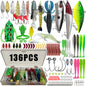 Fishing 86/88/136/149/366pcs Fishing Lure Kit For Trout/Pike/Bass Multi-Lure Fishing Set Layered Tackle Pro Gear Tackle Box