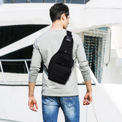 Tactical Crossbody bag nylon high quality waterproof shoulder small chest bag outdoor sports bicycle hunting Chest bag