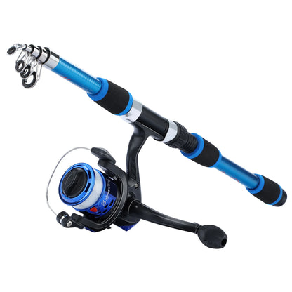 Spinning Fishing Rod and Reel Combo1.8M Telescopic Rod