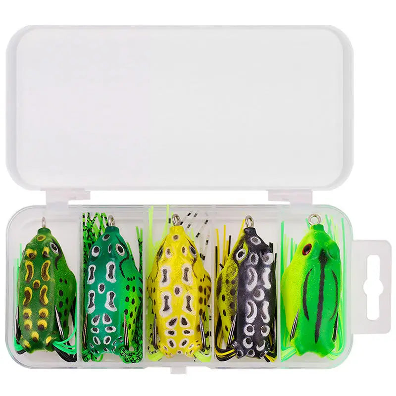 5pcs/15pcs frog fishing bait combo soft fishing lure