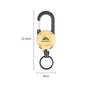 1pcs Heavy Duty Retractable Pull Badges ID Reel Carabiner Key Chain Steel Wire Rope Buckle Key Holder Outdoor Keychain Tools