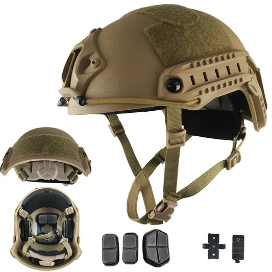 Tactical Riot Helmet FAST helmet ABS Sports Outdoor Protective Gear for Air Gun Hunting Shooting CS Gear PJ