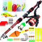 Spinning Fishing Rod and Reel Combo1.8M Telescopic Rod