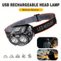 Powerful LED headlights IPX4 waterproof emergency head flashlight headlights for outdoor fishing, camping, hiking