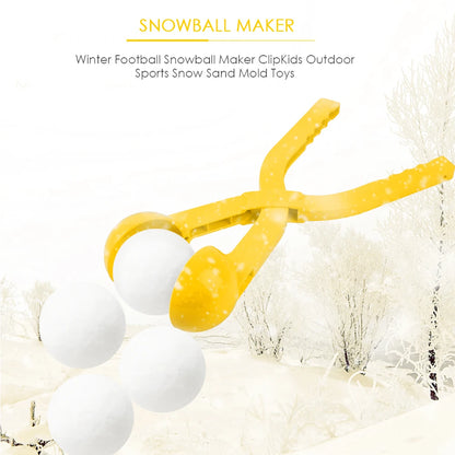Snowball Maker Clip For Kids Adult Heart Snowflake Duck Shape Clip Tongs for Outdoor Sand Snow Ball Mold Toys Fight Sports Toys