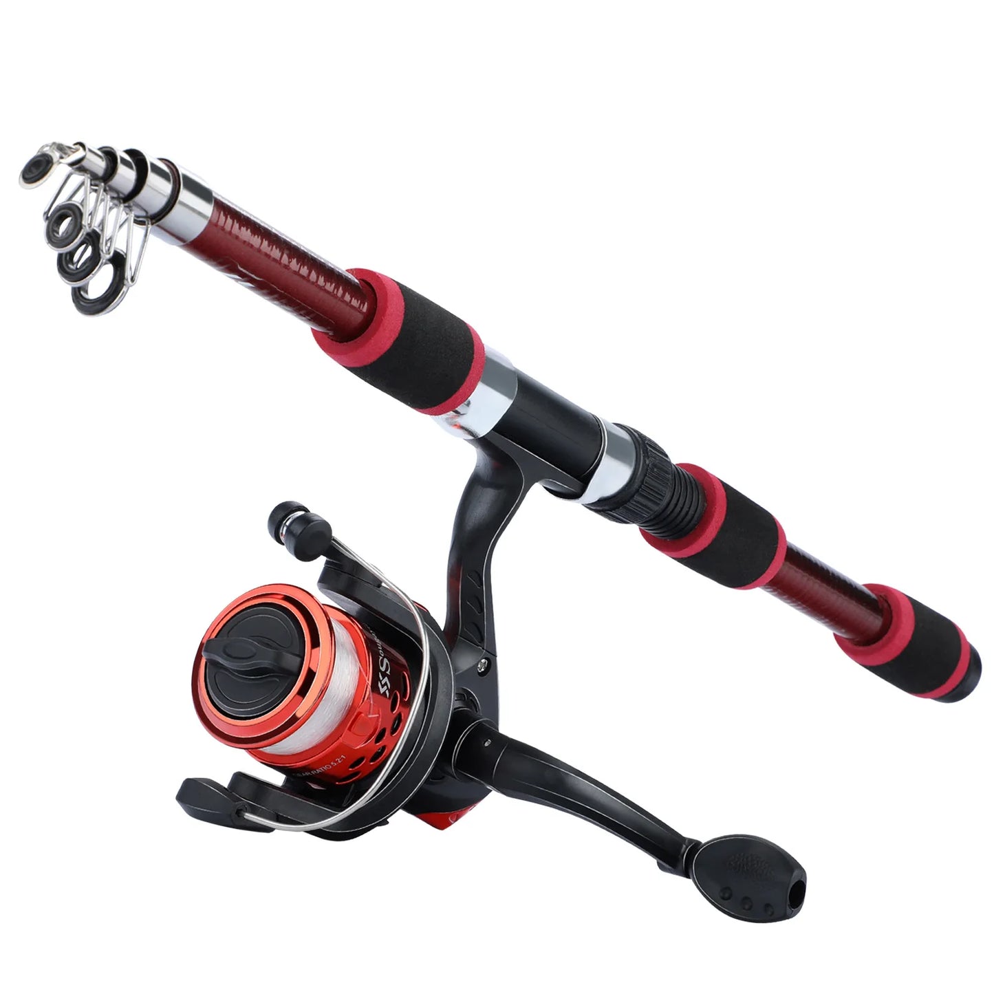 Spinning Fishing Rod and Reel Combo1.8M Telescopic Rod