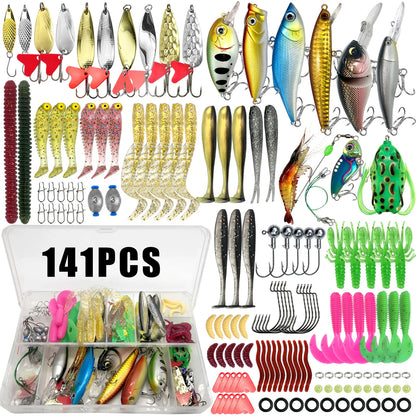 Fishing Lures Kit 60 to 219 pcs Bait Set