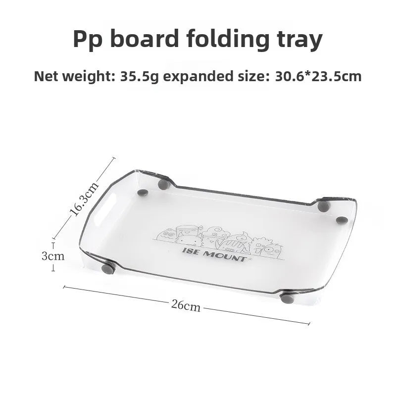 [HODR] Ultralight Folding mini Table Small Folding PP Camp Table & Tray 97 g Portable for Camping, Hiking Equipment UL Gear