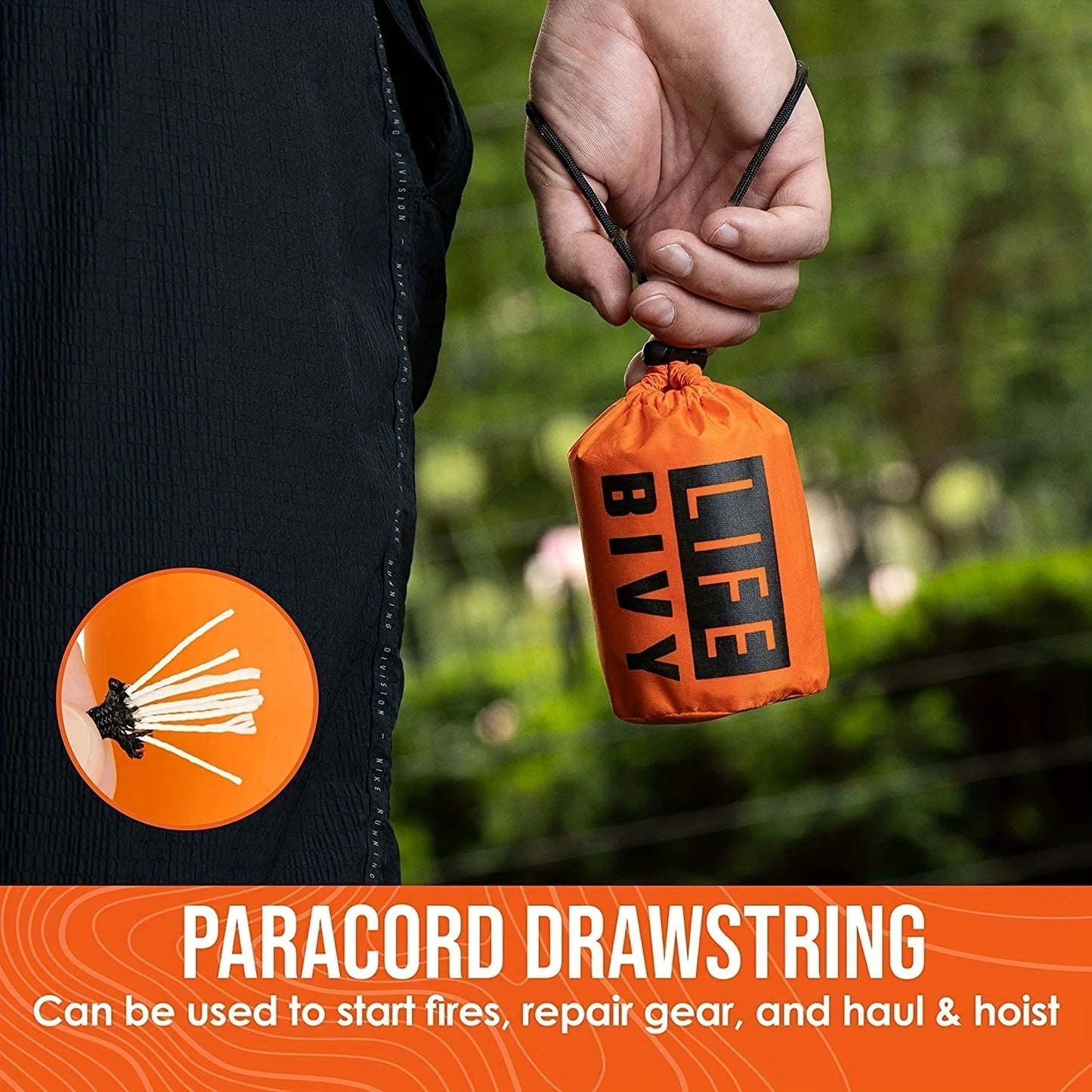 Portable Waterproof Emergency Survival Sleeping Bag Camping Gear Thermal Sack First Aid Rescue Kit Mylar Blanket