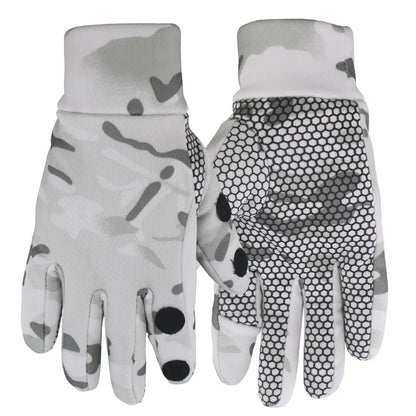 Autumn and winter tactical camouflage gloves with thickened and flexed outdoor training anti-slip and warm full-finger gloves