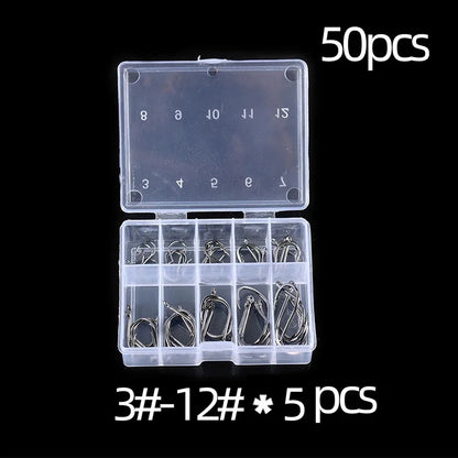 50 to 1000 PCS Fishing Hooks Set Fishing Gear