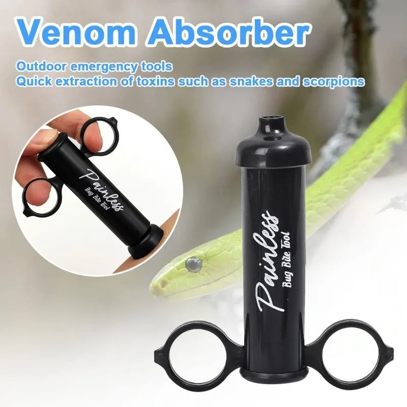 Camping Venom Extractor Vacuum Suction Emergency Rescue Tool Outdoor Hiking Accessories Wild Adventure Bees Insect Bite Rescate