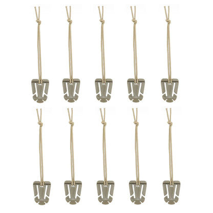 10pcs Molle Attachment Clips Molle Web Dominators Elastic Strap Tactical Gear for Outdoor Hydration Tube Backpack Management