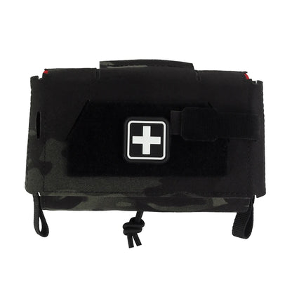 Camo Style MD2 Compact Trauma Kit Tactical IFAK Medical First Aid Pouch Outdoors Hunting Camping Patrol Survival Equipment