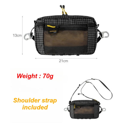 Dyneema Fiber Waist Bag 1.1L Waterproof UrltraLight Multi Pocket for Cycling Running Hiking Camping Outdoor Sports Accessories