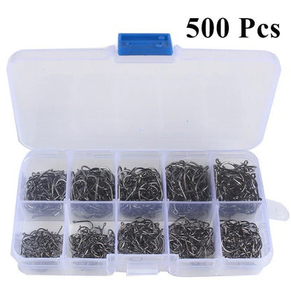 50 to 1000 PCS Fishing Hooks Set Fishing Gear