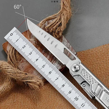 SWISS TECH 11 in 1 Mini Multitool Folding Knife EDC Outdoor Camping Survival Tools Pocket Knife Scissors Screwdriver