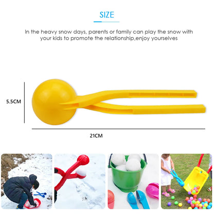 Snowball Maker Clip For Kids Adult Heart Snowflake Duck Shape Clip Tongs for Outdoor Sand Snow Ball Mold Toys Fight Sports Toys