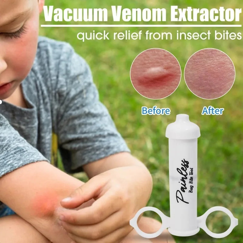 Camping Venom Extractor Vacuum Suction Emergency Rescue Tool Outdoor Hiking Accessories Wild Adventure Bees Insect Bite Rescate