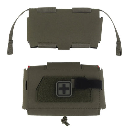 Camo Style MD2 Compact Trauma Kit Tactical IFAK Medical First Aid Pouch Outdoors Hunting Camping Patrol Survival Equipment