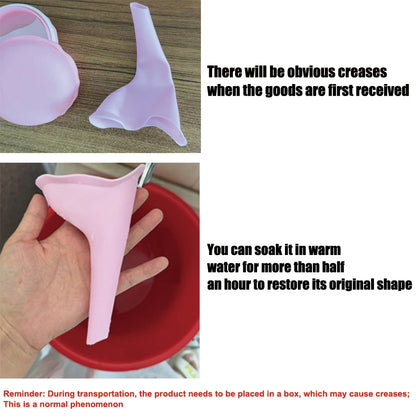 Women Urinal Outdoor Travel Camping Urinal Funnel Portable Female Urinal Urination Device with Box
