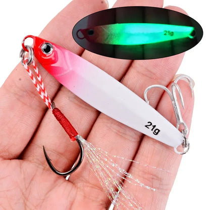 Metal Jig Fishing lure Set 7 to 40 g Sea Shore Casting Jigging Bait