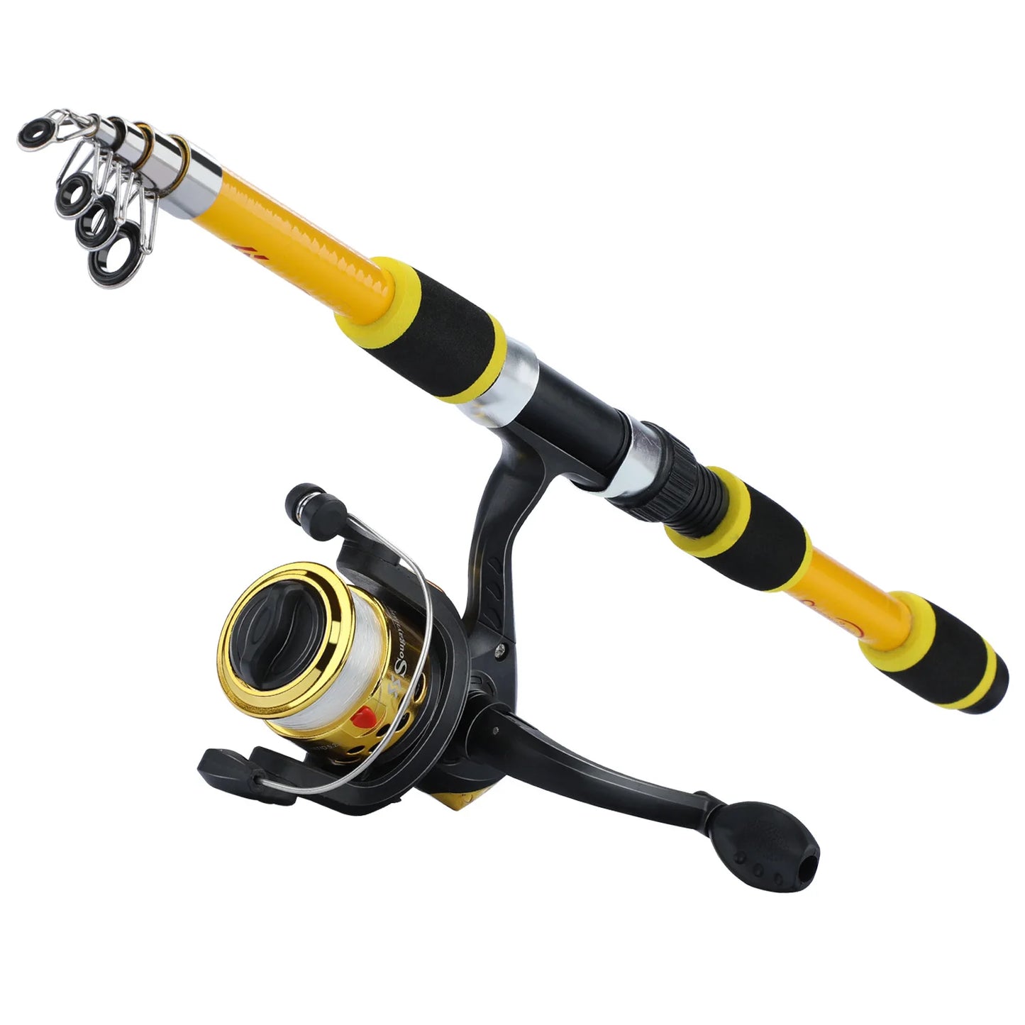 Spinning Fishing Rod and Reel Combo1.8M Telescopic Rod