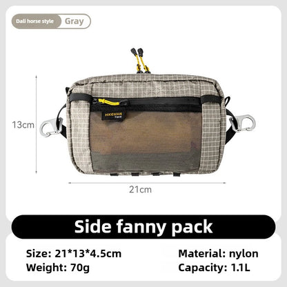 Dyneema Fiber Waist Bag 1.1L Waterproof UrltraLight Multi Pocket for Cycling Running Hiking Camping Outdoor Sports Accessories