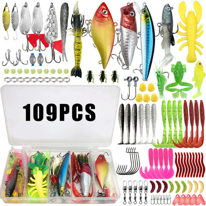 Fishing Lures Kit 60 to 219 pcs Bait Set