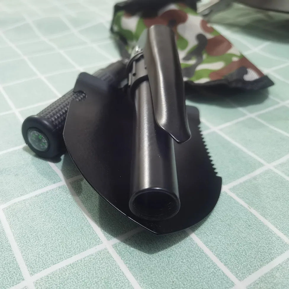 Engineer Shovel Military Shovel Outdoor Multifunctional Folding Camping Shovel Garden Hoe Digging Tool Kit Fishing Shovel