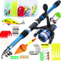 Spinning Fishing Rod and Reel Combo1.8M Telescopic Rod