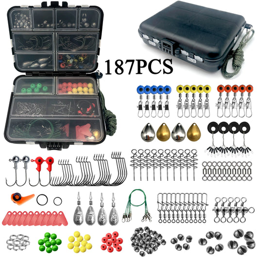 187/269PCS Fishing Accessories Kit Set