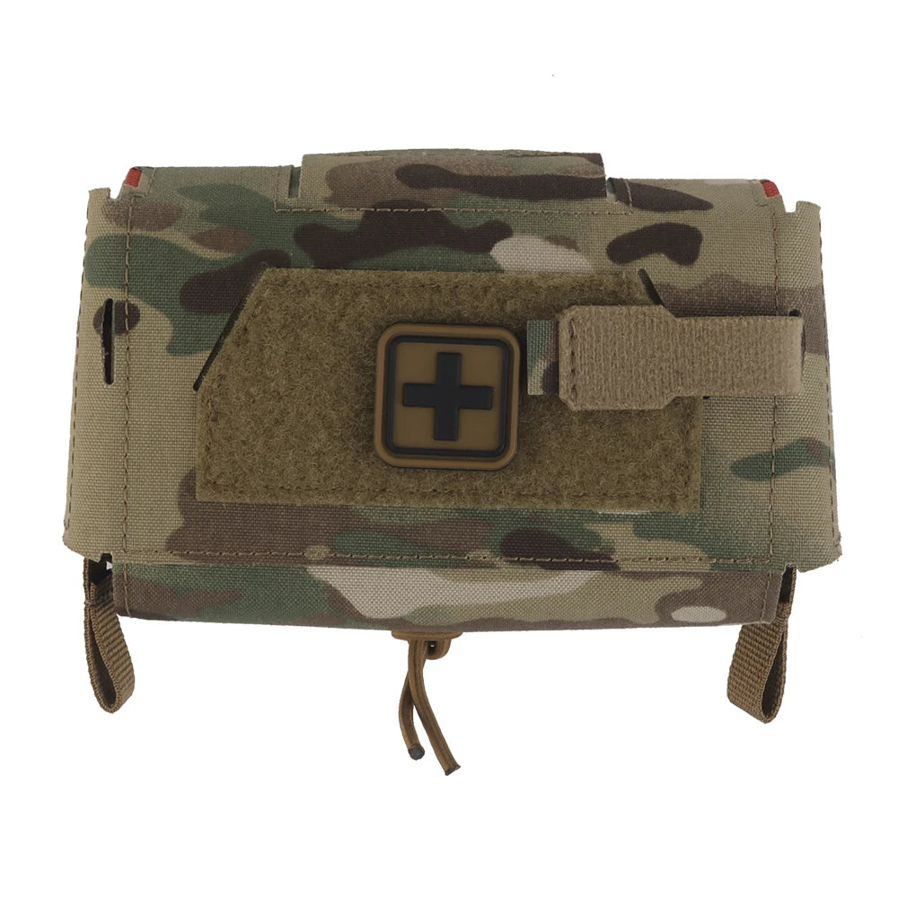 Camo Style MD2 Compact Trauma Kit Tactical IFAK Medical First Aid Pouch Outdoors Hunting Camping Patrol Survival Equipment