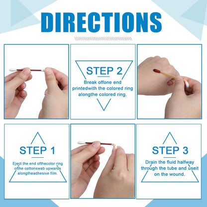 Disposable Iodine Cotton Swab Medical Alcohol Emergency First Aid Kits Stick Individually Wrapped for Travel Outdoor Bruise Care