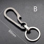 Titanium Buckles EDC Outdoor Tool Titanium Alloy Keychain Tiranium Buckle Key Ring Car Accessories Keychain Pendant Gift For Man