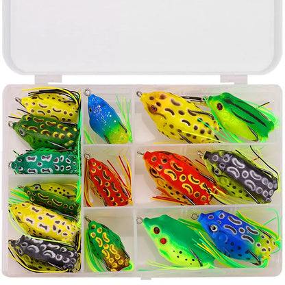 5pcs/15pcs frog fishing bait combo soft fishing lure