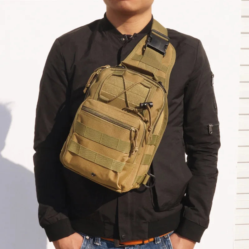 Tactical Crossbody bag nylon high quality waterproof shoulder small chest bag outdoor sports bicycle hunting Chest bag