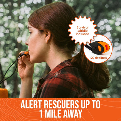 Portable Waterproof Emergency Survival Sleeping Bag Camping Gear Thermal Sack First Aid Rescue Kit Mylar Blanket